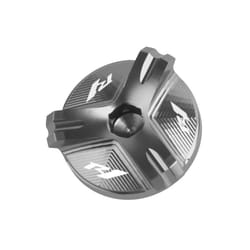 With LOGO R1 Motorcycle Aluminum Engine Plug Cap Oil Filter Cover For - Titanium