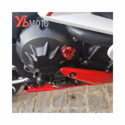 With LOGO R1 Motorcycle Aluminum Engine Plug Cap Oil Filter Cover For - Titanium