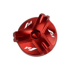 With LOGO R1 Motorcycle Aluminum Engine Plug Cap Oil Filter Cover For - Red
