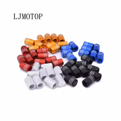 Motorcycle Accessorie Wheel Tire Valve Stem Caps CNC Airtight Covers For - 2 PCS Red