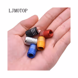 Motorcycle Accessorie Wheel Tire Valve Stem Caps CNC Airtight Covers For - 2 PCS Red