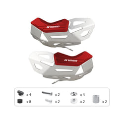 R1250GS Engine Cylinder Head Guards Protector Cover For BMW R 1250 GS - SILVER-Red