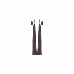 Brake Clutch Lever Cover Fringe Tassels For Harley Cafe Racer Dyna Fat - Brown No Skull Rivet