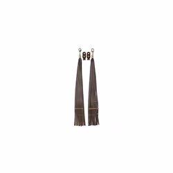 Brake Clutch Lever Cover Fringe Tassels For Harley Cafe Racer Dyna Fat - Brown