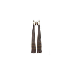 Brake Clutch Lever Cover Fringe Tassels For Harley Cafe Racer Dyna Fat - Brown