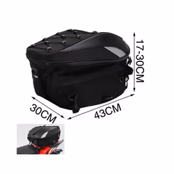 Waterproof Motorcycle Tail Bag Rear Seat Bag High Capacity Rider Multifunction