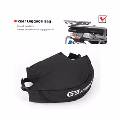 FOR BMW R1200GS R 1200 GS LC ADV R 1250GS Adventure Rear Frame Bag Rear - Black2
