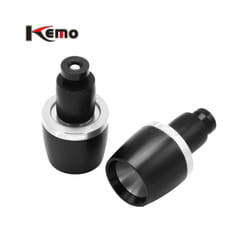 For Ducati Honda Suzuki BMW Aprilia Motorcycle Universal Handle Bar Ends - Silver