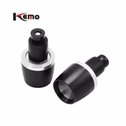 For Ducati Honda Suzuki BMW Aprilia Motorcycle Universal Handle Bar Ends - Black