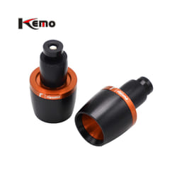 For Ducati Honda Suzuki BMW Aprilia Motorcycle Universal Handle Bar Ends - Orange