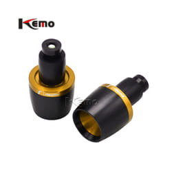 For Ducati Honda Suzuki BMW Aprilia Motorcycle Universal Handle Bar Ends - Gold