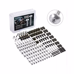 253PCS M5 M6 CNC Screws Fairing Bolt Nut Body Screws Kit For BMW S1000R - Silver