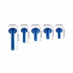 253PCS M5 M6 CNC Screws Fairing Bolt Nut Body Screws Kit For BMW S1000R - Blue