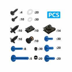 253PCS M5 M6 CNC Screws Fairing Bolt Nut Body Screws Kit For BMW S1000R - Black