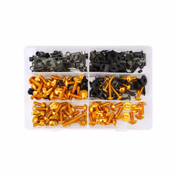 253PCS M5 M6 CNC Screws Fairing Bolt Nut Body Screws Kit For BMW S1000R - Gold