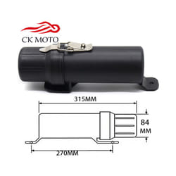 Motorcycle Waterproof Tool Tube For BMW R1200GS LC Adventure ADV F900XR - 84mm With Loco