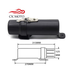 Motorcycle Waterproof Tool Tube For BMW R1200GS LC Adventure ADV F900XR - 125mm With Loco