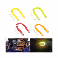 Motorcycle Headlight Protector Lense Cover LED Lamp Daily Lamp Discoloration - Lense Cover