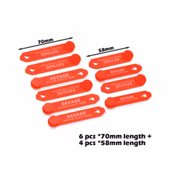Fixing Tension Strap Silicone Bandage Universal Motorcycle Accessories - Set A Red