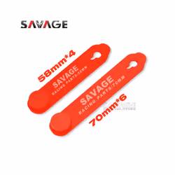 Fixing Tension Strap Silicone Bandage Universal Motorcycle Accessories - Set A Red