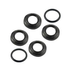 Motorcycle TPE Front Rear Wheel Bearing Protection Cap Guard Cover Protector - Kit Black