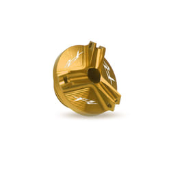 With logo FAZER Auminum Oil Filler Cap Engine Plug Cover For Yamaha FZ1 - FZ Gold