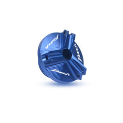 With logo FAZER Auminum Oil Filler Cap Engine Plug Cover For Yamaha FZ1 - FAZER Blue