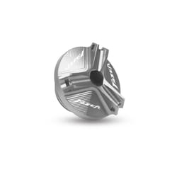 With logo FAZER Auminum Oil Filler Cap Engine Plug Cover For Yamaha FZ1 - FAZER Silver