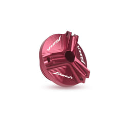 With logo FAZER Auminum Oil Filler Cap Engine Plug Cover For Yamaha FZ1 - FAZER Red