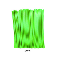 72Pcs 24CM Bike Motorcycle Dirt Decoration Motocross Wheel Spoke Wraps - 1 set 36 pieces