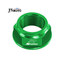 For BMW S1000R S1000RR CNC Swing Arm Pivot Shaft Nut Screw Bolt Protection - S1000R Green