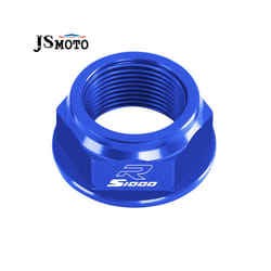 For BMW S1000R S1000RR CNC Swing Arm Pivot Shaft Nut Screw Bolt Protection - S1000R Blue