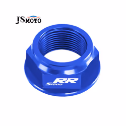 For BMW S1000R S1000RR CNC Swing Arm Pivot Shaft Nut Screw Bolt Protection - S1000RR Blue