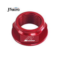 For BMW S1000R S1000RR CNC Swing Arm Pivot Shaft Nut Screw Bolt Protection - S1000R Red