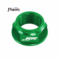 For BMW S1000R S1000RR CNC Swing Arm Pivot Shaft Nut Screw Bolt Protection - S1000RR Green