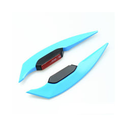 Motorcycle Winglets Fairing Side Spoiler Wind Wing Stickers For Pcx125 - Light  Blue