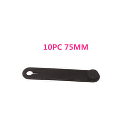 Universal Fixing Tension Strap Tie Up Silicone Bandage Motorcycle Accessories - 10PCS 75MM