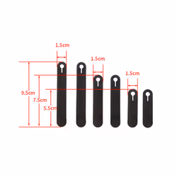 Universal Fixing Tension Strap Tie Up Silicone Bandage Motorcycle Accessories - 10PCS 75MM