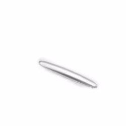 CNC Aluminum Motorcycle Tank Scuff Trim Strip Side Guard Decoration for - Short Silver