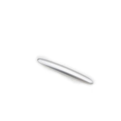 CNC Aluminum Motorcycle Tank Scuff Trim Strip Side Guard Decoration for - Short Silver
