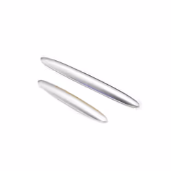 CNC Aluminum Motorcycle Tank Scuff Trim Strip Side Guard Decoration for - A Set Silver