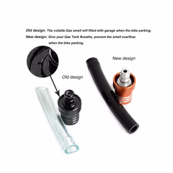 Universal Gas Fuel Tank Cap Valve Vent Breather Hose For GasGas EC EX - Red
