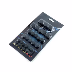 30pcs/set Motorcycle Accessories Head Screw Nut Electroplated Cap Cover - Black