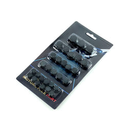 30pcs/set Motorcycle Accessories Head Screw Nut Electroplated Cap Cover - Black