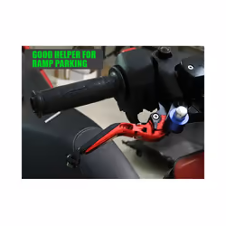 Motorcycle Accessories Brake Lever Parking Button Semi-automatic Lock - Grey