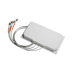 Cisco Aironet Dual-Band Directional Wi-Fi Patch Antenna, 6 dBi (2.4 GHz)/6 dBi (5 GHz), 4 Ports, Wall Mount, RP-TNC Connectors, 1-Year Limited Hardware Warranty (AIR-ANT2566P4W-R=)