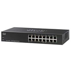 Cisco Small Business SG110-16HP Unmanaged L2 Gigabit Ethernet (10/100/1000) Power over Ethernet (PoE) 1U Black