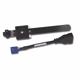 HP Internal USB Port Kit, USB A, Female/Female, Black