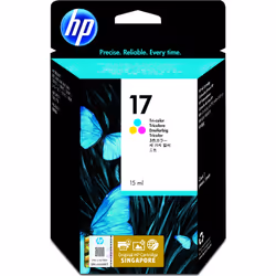 HP 17 Tri-color Original Ink Cartridge, Standard Yield, Cyan, Magenta, Yellow, Dye-based ink, 15 ml, 1 pc(s), 480 pages