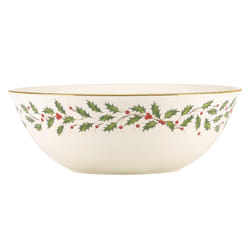 Lenox Holiday Serving Bowl  10.25""""  Red & Green